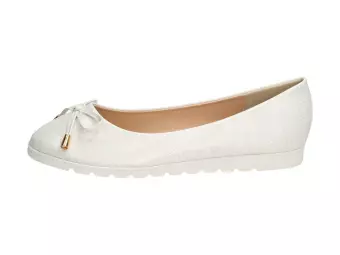 Srebrne baleriny, buty damskie Wishot Dp176