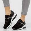 Czarne sneakersy damskie FILIPPO DP1388 SKÓRA