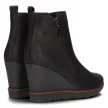 Czarne botki damskie na koturnie FILIPPO DBT452/22