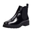 Czarne botki damskie SERGIO LEONE BT560 LAKIER