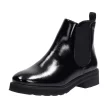 Czarne botki damskie SERGIO LEONE BT560 LAKIER