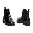 Czarne botki damskie SERGIO LEONE BT560 LAKIER