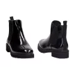Czarne botki damskie SERGIO LEONE BT560 LAKIER