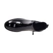 Czarne botki damskie SERGIO LEONE BT560 LAKIER
