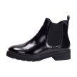 Czarne botki damskie SERGIO LEONE BT560 LAKIER