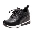 Czarne sneakersy półbuty damskie VINCEZA 10670