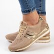 Beżowe sneakersy damskie, półbuty M.DASZYŃSKI 2169-2