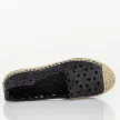 Czarne espadryle damskie, półbuty Potocki 16348