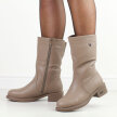 Beżowe wysokie botki damskie Filo Donna Z24-42