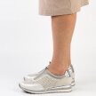 Szare sneakersy damskie, półbuty M.DASZYŃSKI 2169-3