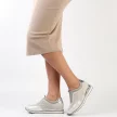 Szare sneakersy damskie, półbuty M.DASZYŃSKI 2169-3