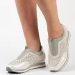 Szare sneakersy damskie, półbuty M.DASZYŃSKI 2169-3