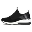 Czarne sneakersy damskie FILIPPO DP1689/21 SKÓRA