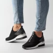 Czarne sneakersy damskie FILIPPO DP1689 SKÓRA