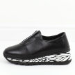 Czarne skórzane sneakersy damskie T.Sokolski 101