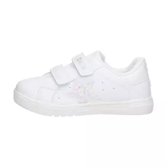 Białe sportowe buty dziecięce z eko skóry na rzepy Big Star Kk374028 Memory Foam
