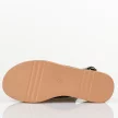 Czarne skórzane sandały damskie na koturnie Filippo Ds6153/25