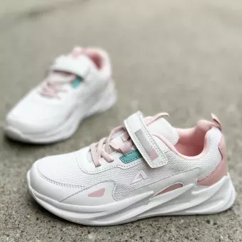 Białe sportowe buty dziecięce American Club Aa22/22