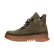 Skórzane trapery damskie, botki na traperze IZZY 6030 KHAKI NUBUK
