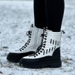 Srebrne zimowe śniegowce, botki damskie Vinceza 34586