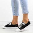 Czarne trampki damskie Big Star Ff274085
