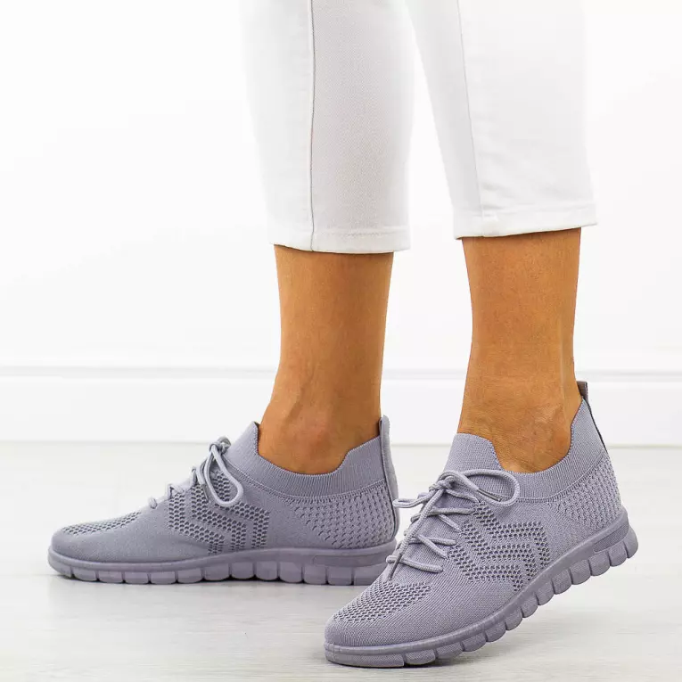 Szare sportowe buty damskie Potocki 16329