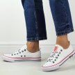Białe tekstylne trampki damskie Big Star Kk274101