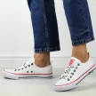 Białe tekstylne trampki damskie Big Star Kk274101