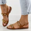 Brązowe sandały damskie S.Barski 541-52