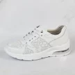 Białe skórzane sneakersy damskie S.BARSKI 22241