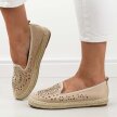 Beżowe espadyle damskie S.Barski 33150