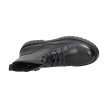 Czarne trapery damskie, glany SERGIO LEONE TR759