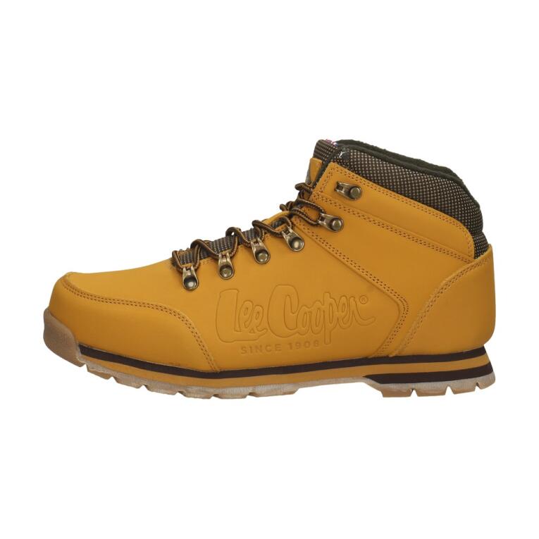 Camelowe skórzane trapery męskie LEE COOPER 706M