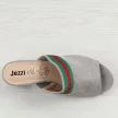 Szare klapki damskie na obcasie Jezzi 1950-1