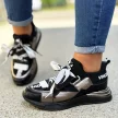 Srebrne sneakersy półbuty damskie VINCEZA 10658