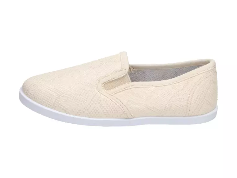 Slip On Beżowe tenisówki dziecięce Wishot 041