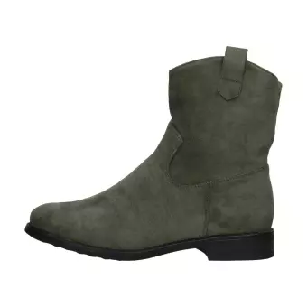 Wiosenne zamszowe botki damskie S.Barski 66-66 Khaki
