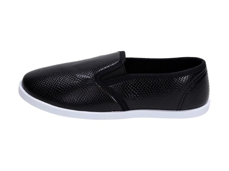 Slip On Czarne tenisówki dziecięce Wishot 041