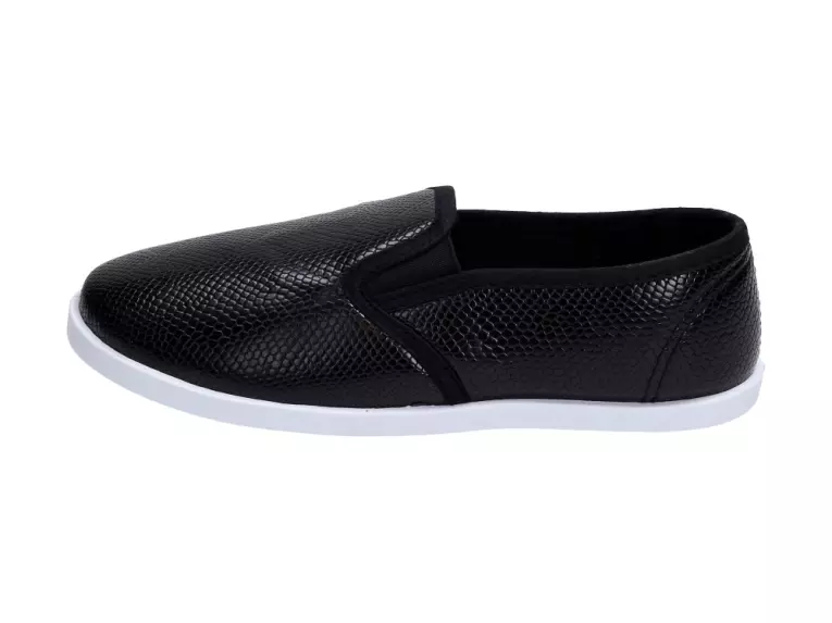 Slip On Czarne tenisówki dziecięce Wishot 041