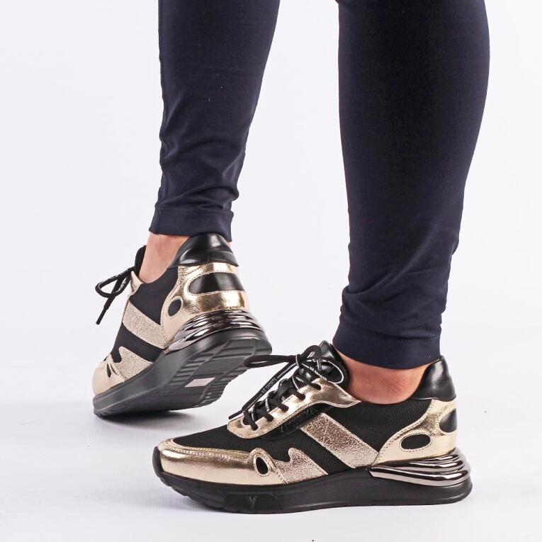 Sneakersy półbuty damskie VINCEZA 10651 BK/GL