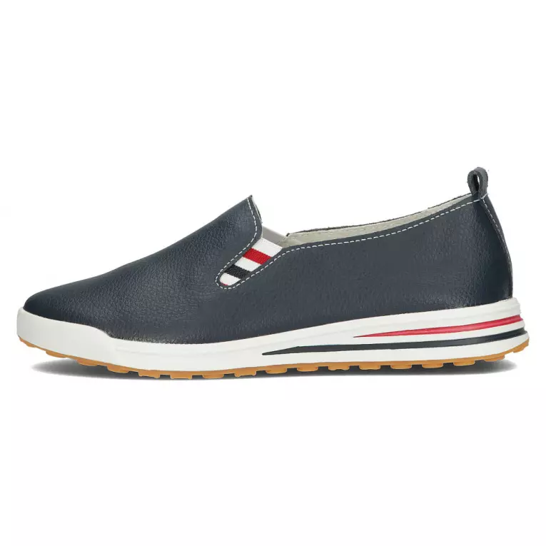 Granatowe skórzane półbuty damskie FILIPPO DP3510/22