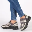 Czarne sneakersy damskie NAVY DOT 56004