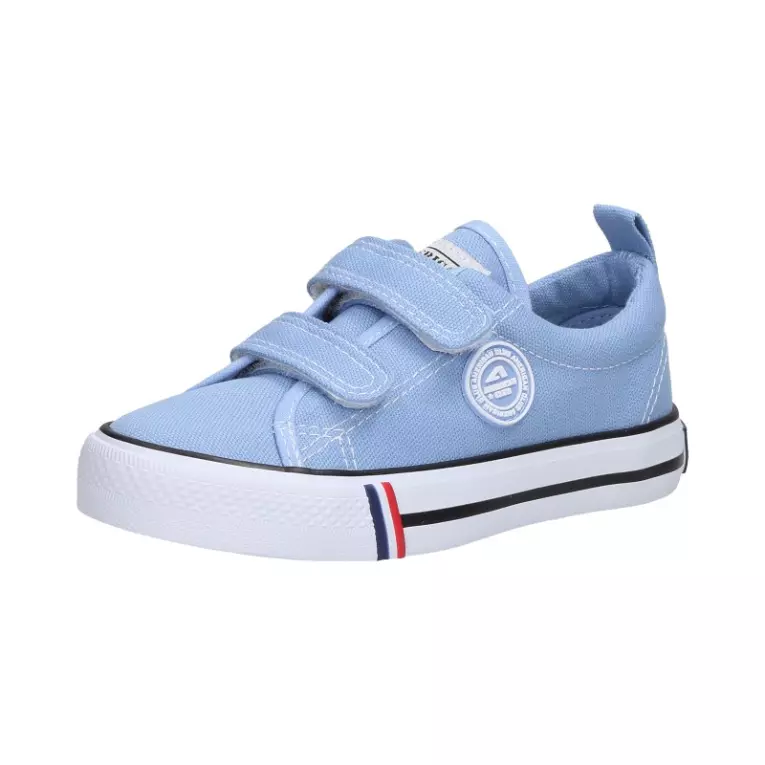 Niebieskie trampki dziecięce naRzepy AMERICAN CLUB LH63/22