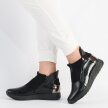 Czarne sneakersy damskie JEZZI ASA195-2