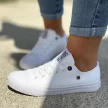 Białe trampki damskie ze skóry eko BIG STAR AA274010