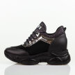 Czarne sneakersy damskie Navy Dot 56002