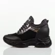 Czarne sneakersy damskie Navy Dot 56002