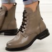Taupe płaskie botki damskie Vinceza 58578