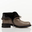 Taupe płaskie botki damskie Vinceza 58578