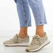 Beżowe skórzane sneakersy damskie Vinceza 66746
